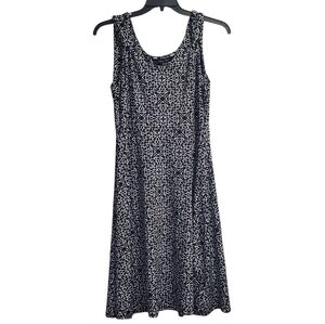 Charlie Paige Black and White Sleeveless Midi Dress Size L